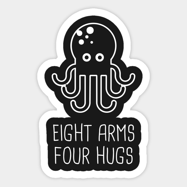 Eight Arms Four Hugs Sticker by MeatMan